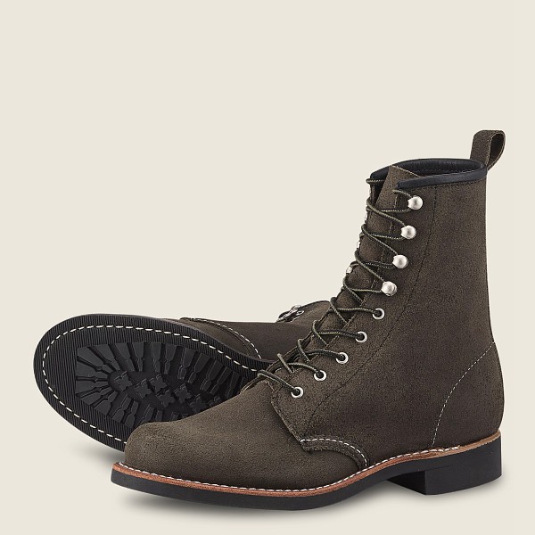 Red Wing Womens Heritage Boots - Silversmith - Short Acampo Leather - Dark Grey - ZAL468305